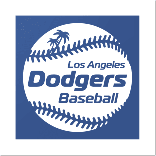 Dodgers 80s Retro Ball Posters and Art